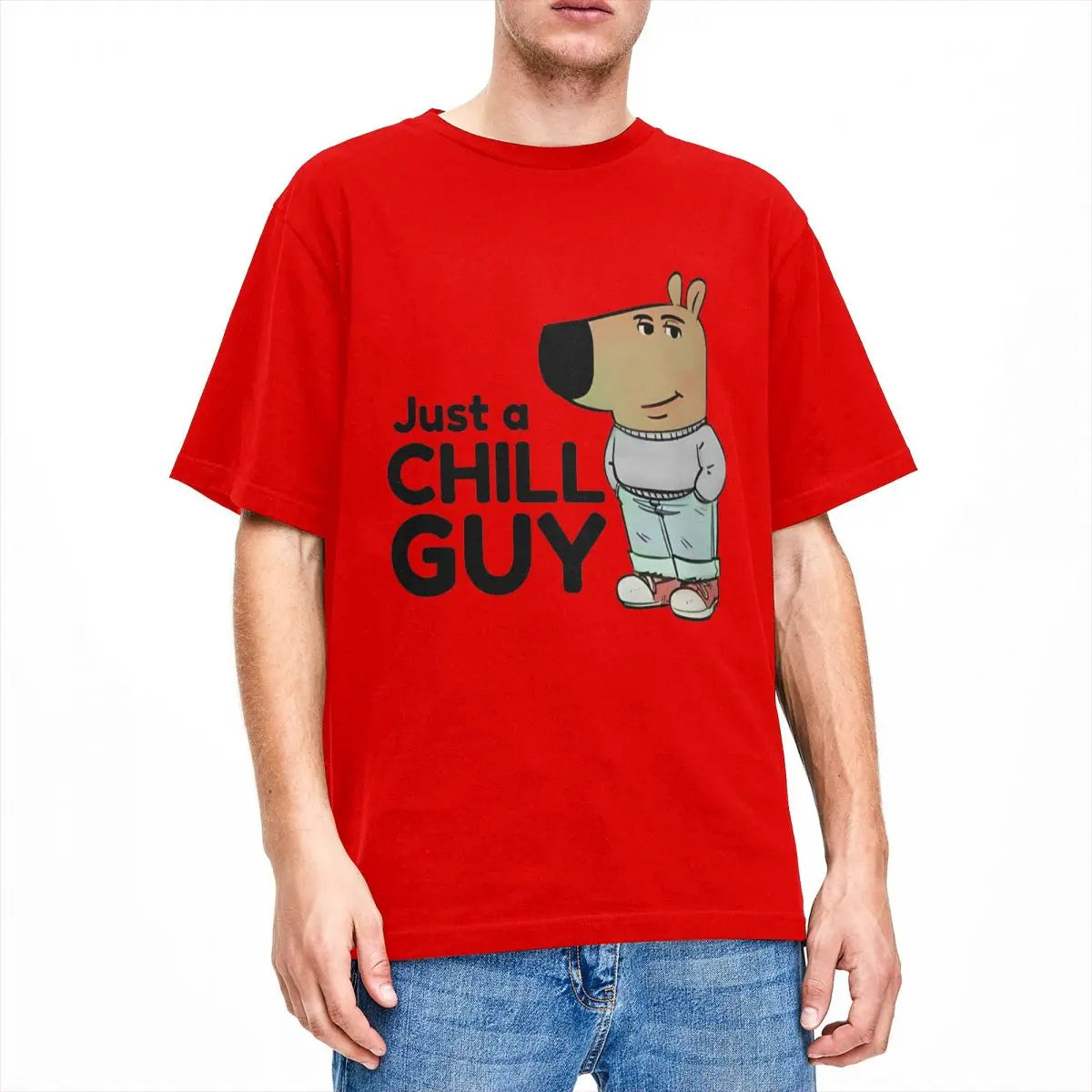 Men Women I Am Just A Chill Guy Meme T Shirts 100% Cotton Clothes Novelty Short Sleeve Crew Neck Tee Shirt Original T-Shirt