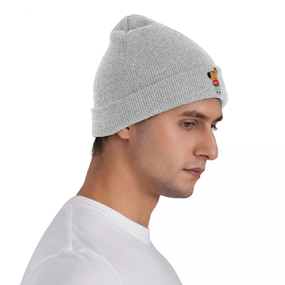 Chill Guy Christmas Hats Autumn Winter Skullies Beanies New Cap Unisex Acrylic Knitted Hat