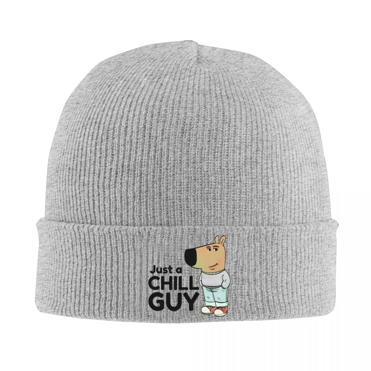 Chill Guy - I Am Just A Chill Guy Meme Knit Hat Beanies Autumn Winter Hat Warm Unisex Street Caps for Men Women