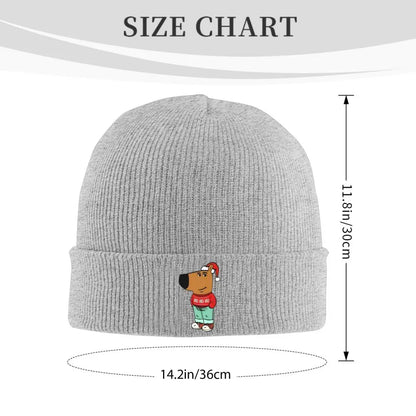 Chill Guy Christmas Hats Autumn Winter Skullies Beanies New Cap Unisex Acrylic Knitted Hat